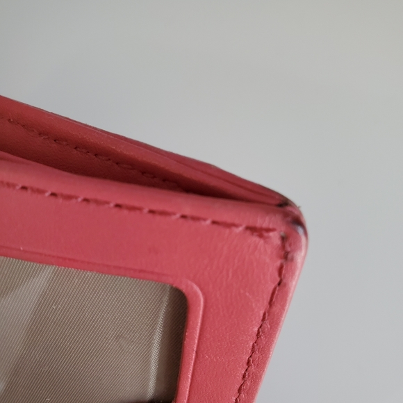 Coach wallet with coin compartment (pink print) - Picture 6 of 13